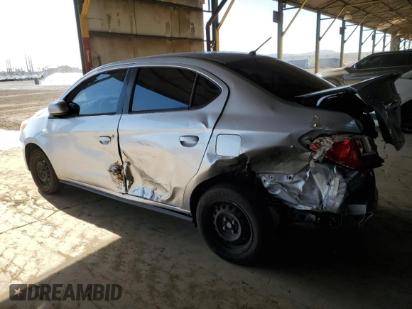 2021 Mitsubishi Mirage ES with VIN ML32FUFJ8MHF05568, listed as a Copart auction lot 51780665 with 80,960 mi miles and Salvage title. Bid and sale history available at DreamBid. Image 2.