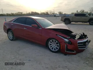 2014 Cadillac CTS Luxury RWD with VIN 1G6AR5SX8E0155133, listed as a Copart auction lot 49601595 with 37,554 mi miles and Salvage Title. Bid and sale history available at carsss.com. Image 4.