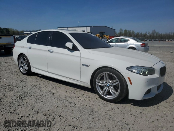2016 BMW 5 Series 550i with VIN WBAKN9C59GD963159, listed as a Copart auction lot 50718175 with 113,715 mi miles and Salvage title. Bid and sale history available at DreamBid. Image 4.