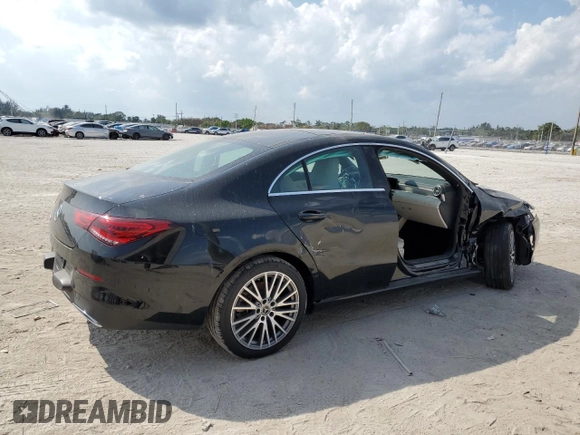 2020 Mercedes-Benz CLA 250 with VIN WDD5J4GB4LN073595, listed as a Copart auction lot 47423514 with 6,083 mi miles and . Bid and sale history available at DreamBid. Image 3.
