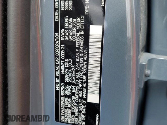 2020 Volvo XC90 Momentum with VIN YV4A22PK9L1557549, listed as a Copart auction lot 62224375 with 75,887 mi miles and Salvage title. Bid and sale history available at DreamBid. Image 14.