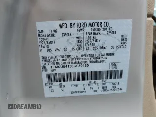 2008 Ford Escape Limited с VIN 1FMCU04138KC39185, выставлен на аукционе Copart как лот 56640295 с пробегом 149 956 миль миль и Списание • Salvage title. История ставок и продаж доступна на DreamBid. Изображение 14.