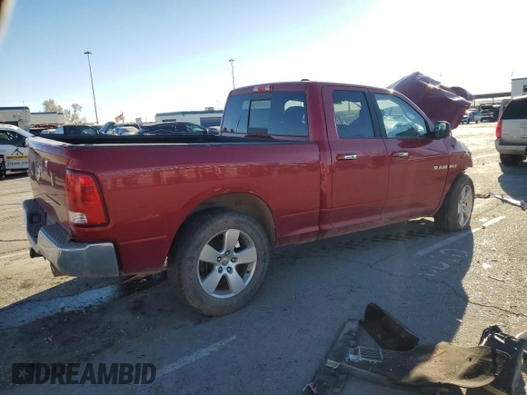 2010 Dodge 1500 SLT with VIN 1D7RB1GT5AS111825, listed as a Copart auction lot 46665345 with 175,885 mi miles and Salvage Title. Bid and sale history available at carsss.com. Image 3.