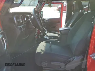 2021 Jeep Wrangler Unlimited Willys with VIN 1C4HJXDG8MW650763, listed as a Copart auction lot 59515805 with 52,749 mi miles and Salvage title. Bid and sale history available at DreamBid. Image 7.