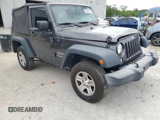 2016 Jeep Wrangler Sport with VIN 1C4AJWAG1GL302714, listed as a Copart auction lot 51862105 with 98,362 mi miles and Salvage Title. Bid and sale history available at carsss.com. Image 4.