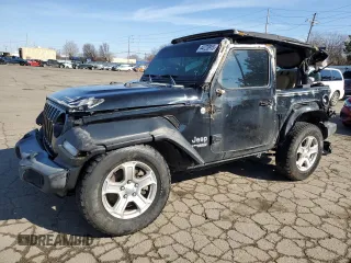 2019 Jeep Wrangler Sport S z VIN 1C4GJXAG9KW609099, wystawiony jako Copart lot #44723915 z przebiegiem 128 046 mil mil oraz Szkoda całkowita • Salvage title. Historia ofert i sprzedaży dostępna na DreamBid. Obrazek 1.