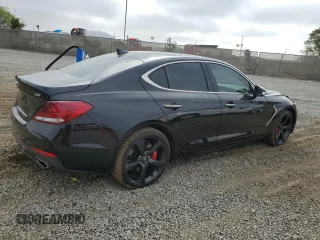 2020 Genesis G70 3.3T with VIN KMTG34LE5LU049746, listed as a Copart auction lot 59583214 with 35,704 mi miles and Salvage Title. Bid and sale history available at carsss.com. Image 3.