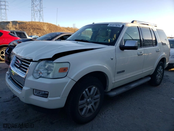 2007 Ford Explorer Limited with VIN 1FMEU75817UB10460, listed as a Copart auction lot 83457624 with 82,031 mi miles and Non Repairable. Bid and sale history available at carsss.com. Image 1.