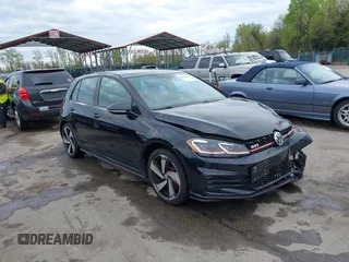 2018 Volkswagen Golf GTI S with VIN 3VW547AU1JM261492, listed as a IAAI auction lot 42007016 with 50,006 mi miles. Bid and sale history available at carsss.com. Image 1.