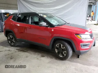 2018 Jeep Compass Trailhawk with VIN 3C4NJDDB6JT147885, listed as a Copart auction lot 55632365 with Not provided miles and Salvage title. Bid and sale history available at DreamBid. Image 4.