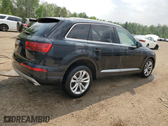 2019 Audi Q7 Premium Plus with VIN WA1LHAF74KD037106, listed as a Copart auction lot 59016685 with 85,467 mi miles and Salvage title. Bid and sale history available at DreamBid. Image 3.