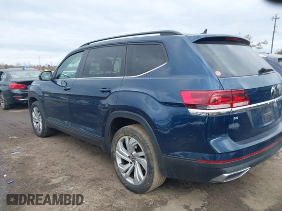 2021 Volkswagen Atlas SE with VIN 1V2JP2CA1MC548186, listed as a IAAI auction lot 41209054 with 99,071 mi miles and . Bid and sale history available at DreamBid. Image 3.
