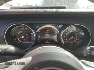 2020 Jeep Wrangler Unlimited Sahara with VIN 1C4HJXEGXLW209908, listed as a Copart auction lot 49409625 with 73,352 mi miles and Salvage title. Bid and sale history available at DreamBid. Image 9.