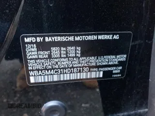 2017 BMW 5 Series 535i xDrive z VIN WBA5M4C31HD187130, wystawiony jako Copart lot #71281092 z przebiegiem 97 331 mil mil oraz . Historia ofert i sprzedaży dostępna na DreamBid. Obrazek 14.