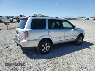 2006 Honda Pilot EX-L with VIN 2HKYF18546H512704, listed as a Copart auction lot 53295185 with 218,307 mi miles and Salvage Title. Bid and sale history available at DreamBid. Image 3.