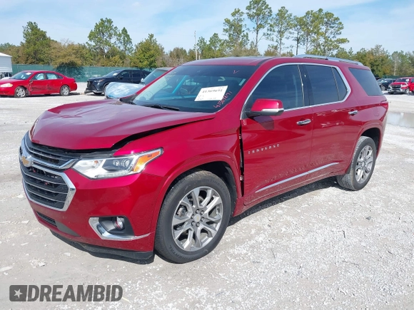 2021 Chevrolet Traverse Premier with VIN 1GNERKKW9MJ199825, listed as a IAAI auction lot 41369691 with 49,583 mi miles. Bid and sale history available at carsss.com. Image 17.