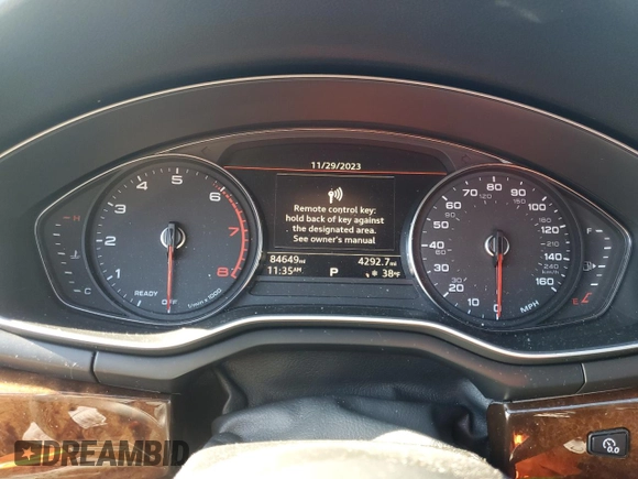 2019 Audi A5 Sportback Premium with VIN WAUANCF55KA008244, listed as a Copart auction lot 78382133 with 84,649 mi miles. Bid and sale history available at carsss.com. Image 9.