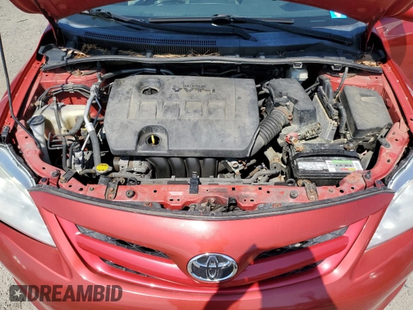 2012 Toyota Corolla L with VIN 2T1BU4EE5CC821419, listed as a Copart auction lot 54630385 with 166,401 mi miles and Clean Title. Bid and sale history available at DreamBid. Image 11.