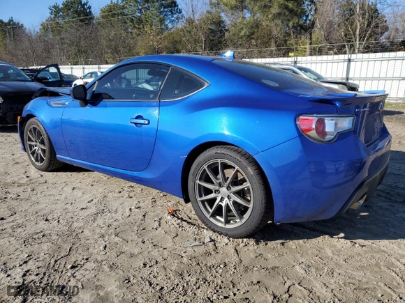 2015 Subaru BRZ Series.Blue with VIN JF1ZCAC1XF9602889, listed as a Copart auction lot 41565695 with 80,685 mi miles and Salvage Title. Bid and sale history available at carsss.com. Image 2.