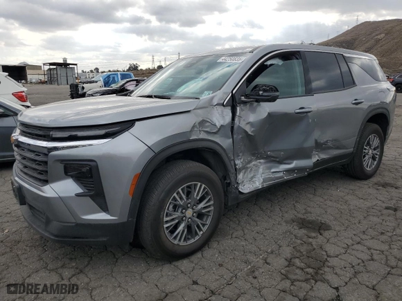 2024 Chevrolet Traverse FWD LS with VIN 1GNEREKS7RJ217874, listed as a Copart auction lot 44250835 with 8,731 mi miles and Salvage Title. Bid and sale history available at carsss.com. Image 1.