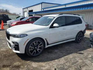 2020 BMW X7 xDrive40i with VIN 5UXCW2C0XL9C22985, listed as a Copart auction lot 52984305 with 52,758 mi miles and Salvage Title. Bid and sale history available at carsss.com. Image 1.