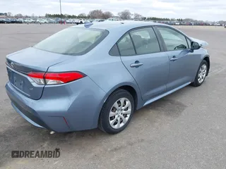 2020 Toyota Corolla LE with VIN JTDEPRAE2LJ033192, listed as a IAAI auction lot 41971573 with 86,265 mi miles. Bid and sale history available at carsss.com. Image 4.
