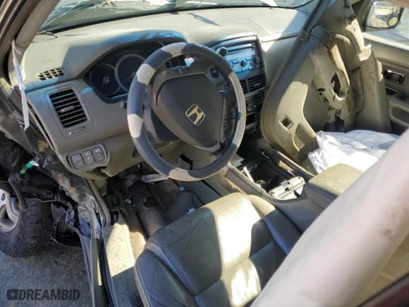 2006 Honda Pilot EX-L with VIN 5FNYF18586B010101, listed as a Copart auction lot 48208665 with 0 mi miles and Salvage Title. Bid and sale history available at carsss.com. Image 8.