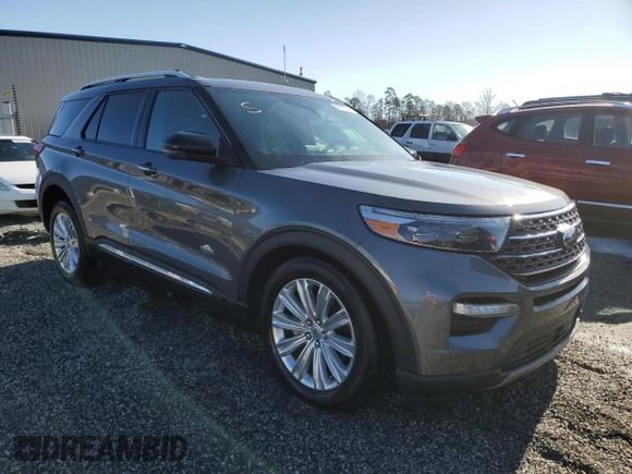 2022 Ford Explorer King Ranch z VIN 1FM5K8LC1NGC30483, wystawiony jako Copart lot #48477725 z przebiegiem 21 339 mil mil oraz Szkoda całkowita • Salvage title. Historia ofert i sprzedaży dostępna na DreamBid. Obrazek 4.