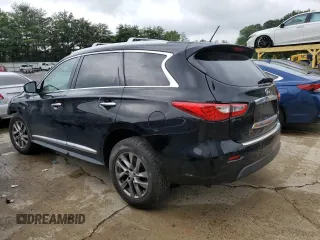 2015 Infiniti QX60 with VIN 5N1AL0MM4FC535070, listed as a Copart auction lot 62691185 with 110,824 mi miles and Salvage title. Bid and sale history available at DreamBid. Image 2.
