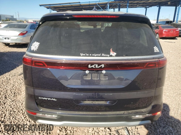 2024 Kia Carnival LX with VIN KNDNB4H34R6386454, listed as a Copart auction lot 88491205 with 10,124 mi miles and Salvage Title. Bid and sale history available at carsss.com. Image 6.