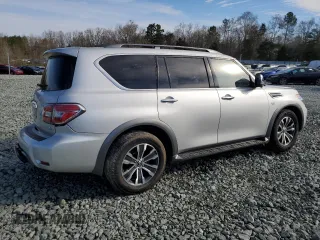 2020 Nissan Armada SL with VIN JN8AY2ND0L9110586, listed as a Copart auction lot 50541765 with 87,251 mi miles and Salvage Title. Bid and sale history available at carsss.com. Image 3.