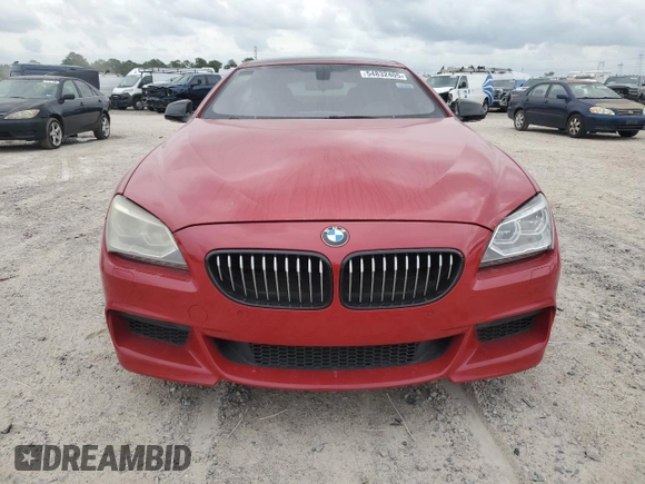 2013 BMW 6 Series 650i with VIN WBA6B2C57DD128433, listed as a Copart auction lot 54832405 with 96,340 mi miles and Clean Title. Bid and sale history available at carsss.com. Image 5.