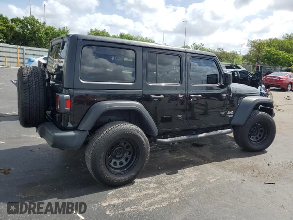 2018 Jeep Wrangler Unlimited Sport S с VIN 1C4HJXDN1JW324720, выставлен на аукционе Copart как лот 64615085 с пробегом 57 434 миль миль и Чистый • Clean title. История ставок и продаж доступна на DreamBid. Изображение 3.