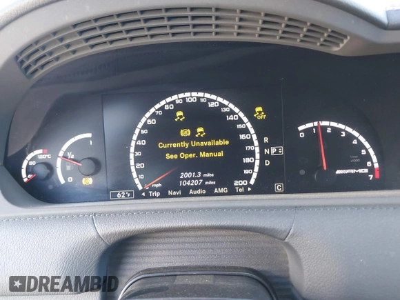 2011 Mercedes-Benz CL-Class CL 63 AMG with VIN WDDEJ7EBXBA027506, listed as a IAAI auction lot 41302526 with 104,207 mi miles. Bid and sale history available at carsss.com. Image 7.