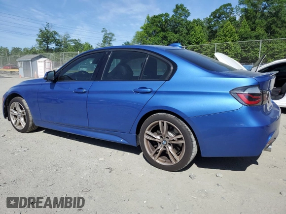 2015 BMW 3 Series 335i xDrive with VIN WBA3B9C53FP705486, listed as a Copart auction lot 57719445 with 76,148 mi miles and Salvage title. Bid and sale history available at DreamBid. Image 2.
