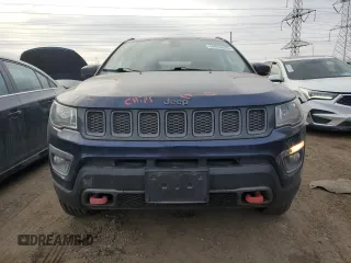 2018 Jeep Compass Trailhawk with VIN 3C4NJDDB5JT112495, listed as a Copart auction lot 44628635 with 62,882 mi miles and Salvage Title. Bid and sale history available at carsss.com. Image 5.