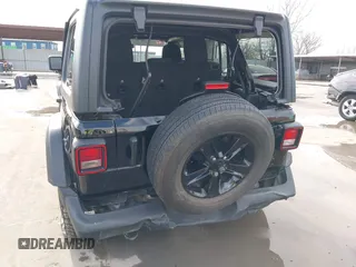 2021 Jeep Wrangler Unlimited Sport S with VIN 1C4HJXDN0MW817146, listed as a IAAI auction lot 41459993 with 20,367 mi miles and . Bid and sale history available at DreamBid. Image 6.