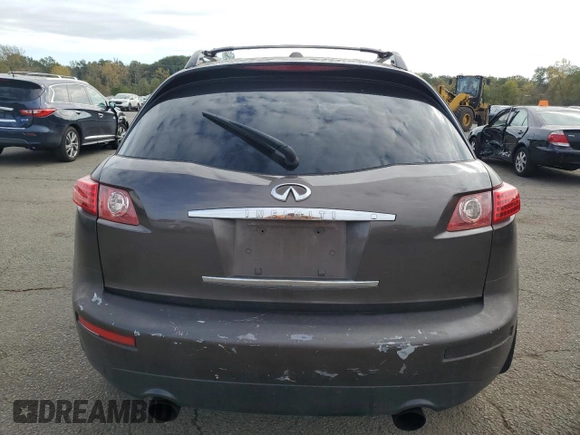 2007 Infiniti FX35 with VIN JNRAS08W47X208620, listed as a Copart auction lot 74446784 with 203,251 mi miles and Salvage Title. Bid and sale history available at carsss.com. Image 6.