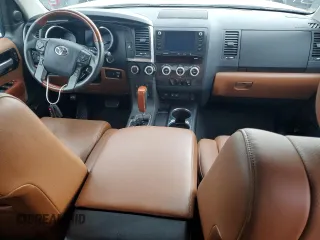 2020 Toyota Sequoia Platinum with VIN 5TDDY5G12LS174921, listed as a Copart auction lot 74451244 with 36,776 mi miles and Salvage Title. Bid and sale history available at carsss.com. Image 8.
