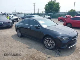 2024 Mercedes-Benz CLA 250 with VIN W1K5J4HB4RN456217, listed as a IAAI auction lot 42448525 with 9,582 mi miles and . Bid and sale history available at DreamBid. Image 1.
