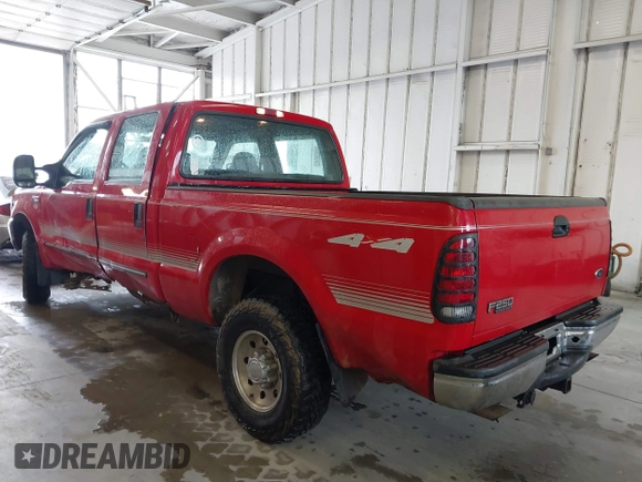 1999 Ford Super Duty F-250 XL with VIN 1FTNW21S5XEE03954, listed as a IAAI auction lot 41852010 with 159,288 mi miles. Bid and sale history available at carsss.com. Image 3.