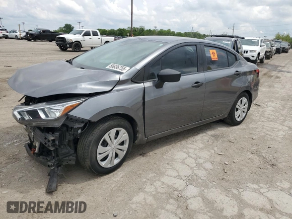 2021 Nissan Versa S with VIN 3N1CN8DV2ML878799, listed as a Copart auction lot 56636755 with 72,466 mi miles and Salvage title. Bid and sale history available at DreamBid. Image 1.