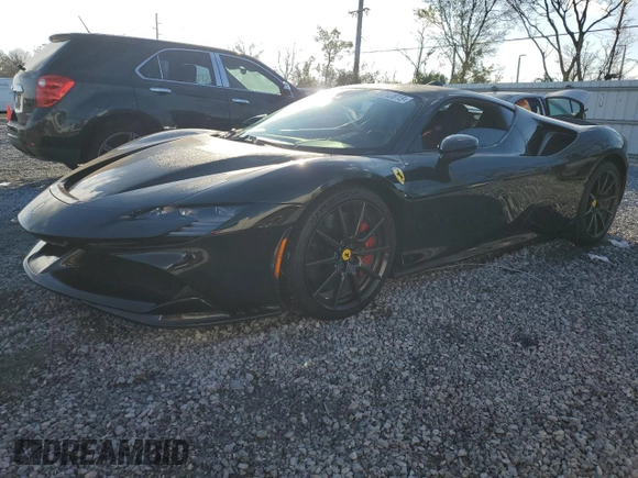 2022 Ferrari SF90 with VIN ZFF95NLA6N0276511, listed as a Copart auction lot 45742815 with Not provided miles and Salvage title. Bid and sale history available at DreamBid. Image 1.