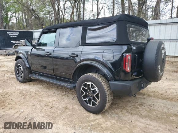 2023 Ford Bronco z VIN 1FMDE5BH0PLB30495, wystawiony jako Copart lot #51380065 z przebiegiem 18 156 mil mil oraz Szkoda całkowita • Salvage title. Historia ofert i sprzedaży dostępna na DreamBid. Obrazek 2.