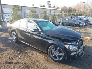 2015 Mercedes-Benz C-Class C 300 Luxury with VIN 55SWF4KBXFU003270, listed as a IAAI auction lot 41775482 with 115,853 mi miles. Bid and sale history available at carsss.com. Image 1.