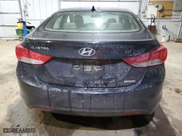 2013 Hyundai Elantra Limited PZEV with VIN 5NPDH4AE9DH293367, listed as a Copart auction lot 42406695 with 132,008 mi miles and Salvage Title. Bid and sale history available at carsss.com. Image 6.