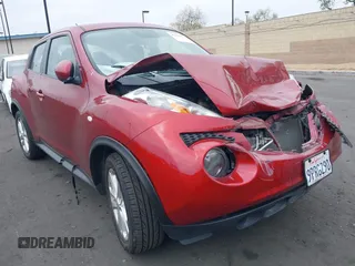 2013 Nissan Juke SV with VIN JN8AF5MRXDT219470, listed as a IAAI auction lot 42104778 with 62,839 mi miles and . Bid and sale history available at carsss.com. Image 1.