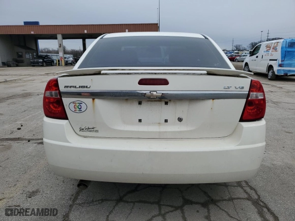 2005 Chevrolet Malibu LT with VIN 1G1ZU548X5F317483, listed as a Copart auction lot 48136965 with 198,048 mi miles and Salvage Title. Bid and sale history available at carsss.com. Image 6.