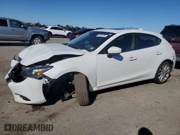 2017 Mazda 3 Grand Touring z VIN 3MZBN1M31HM138804, wystawiony jako Copart lot #45202295 z przebiegiem 80 428 mil mil oraz Szkoda całkowita • Salvage title. Historia ofert i sprzedaży dostępna na DreamBid. Obrazek 1.