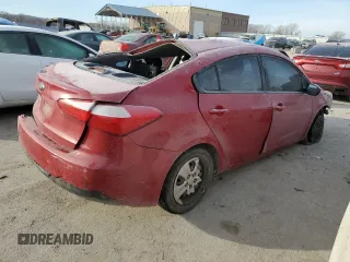 2016 Kia Forte LX with VIN KNAFK4A66G5583618, listed as a Copart auction lot 42384665 with Not Provided miles and Non Repairable. Bid and sale history available at carsss.com. Image 3.